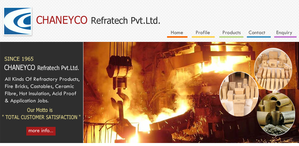 All Kinds Of Refractory Products, Fire Bricks, Castables, Ceramic Fibre, Hot Insulation, Acid Proof & Application Jobs